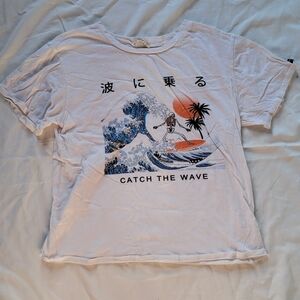 Wave Rider Graphic Tee - White